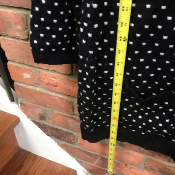 Pink Rose NEW Sweater Dress Tunic Pockets Print Knit Soft Nordic Style Large Red - Picture 11 of 15